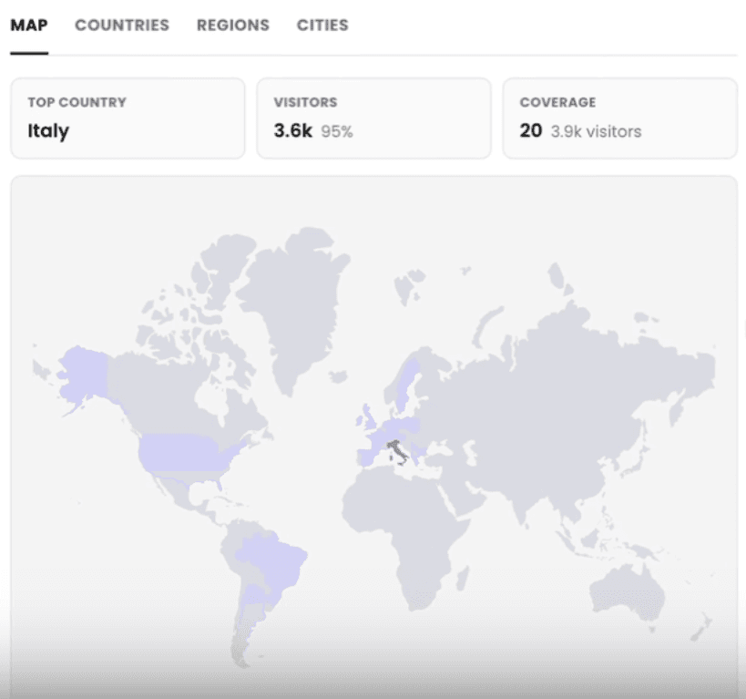 Geographic reach of your audience